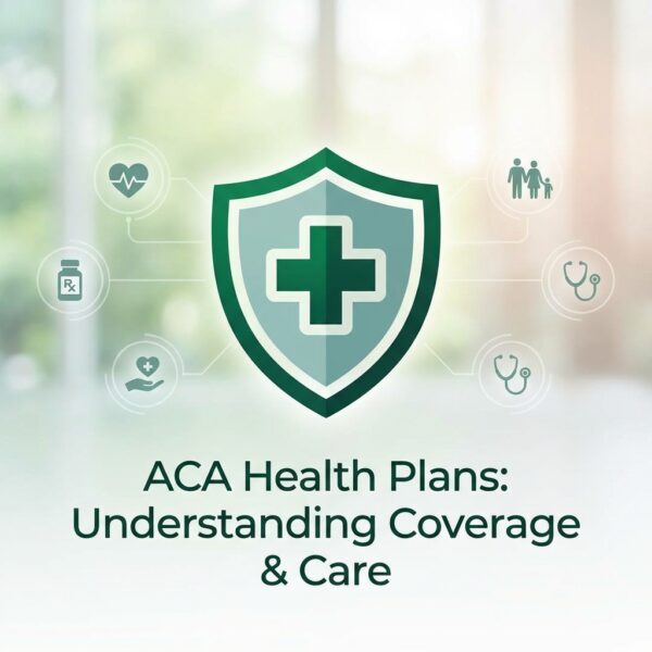 aca health plans featured image showing medical symbols and protection