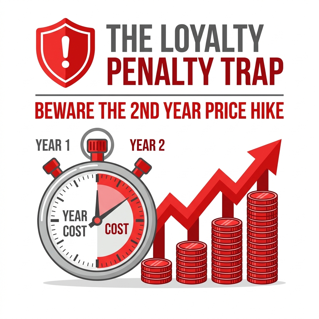 insurance loyalty penalty warning - auto-renewal risks in bundled policies - car insurance and home insurance