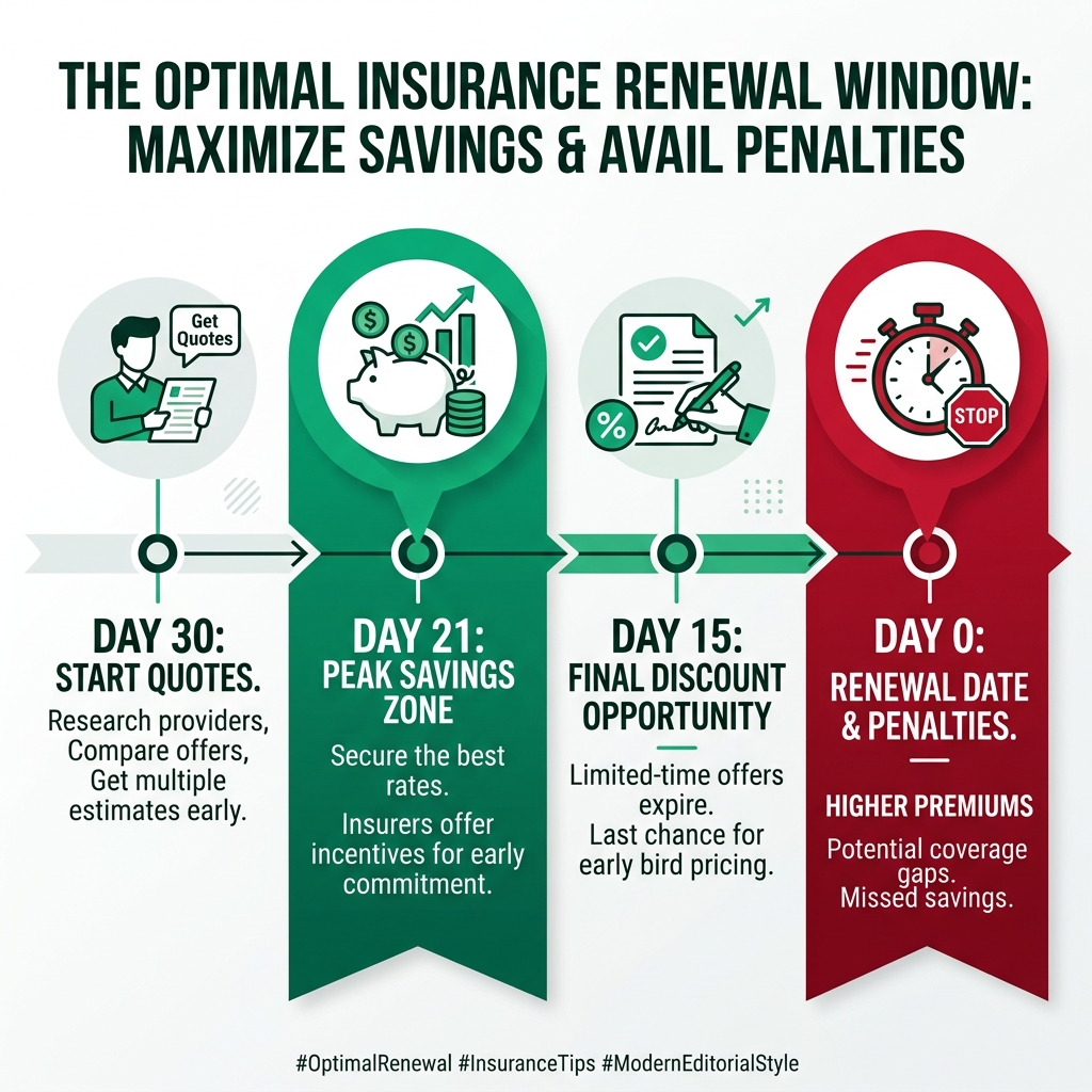 Optimal Insurance Renewal Timeline for Maximum Savings