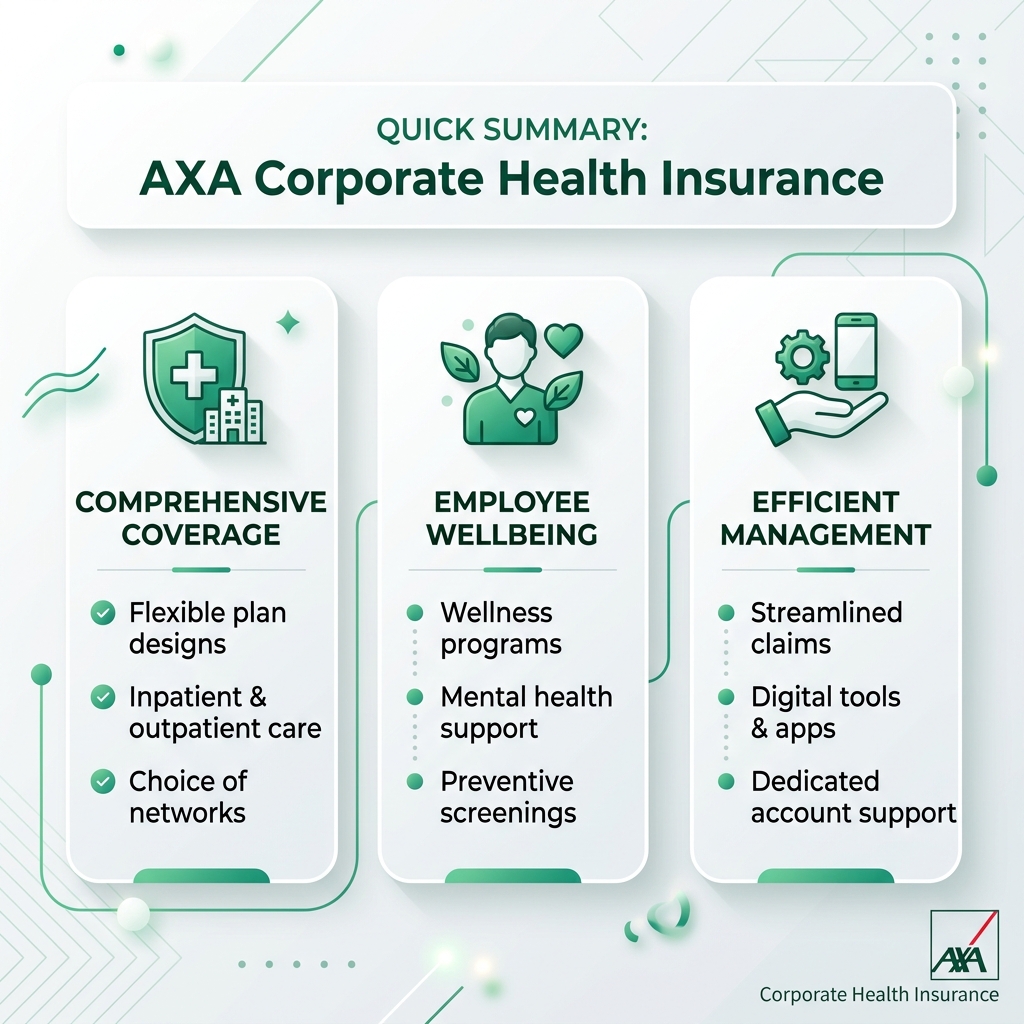 key takeaways for corporate health benefits - axa company health insurance