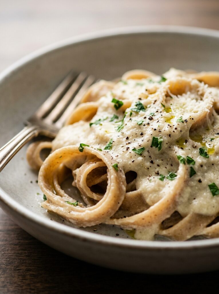 CREAMY CAULIFLOWER GARLIC PASTA RECIPES