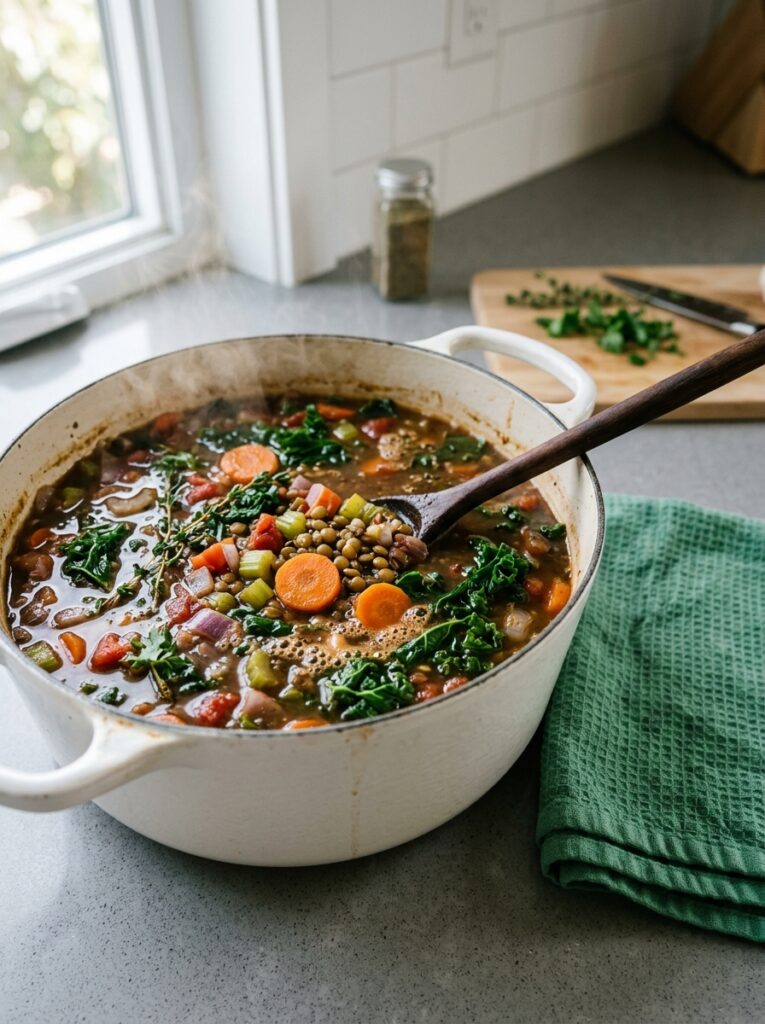 HEARTY MEDITERRANEAN LENTIL STEW