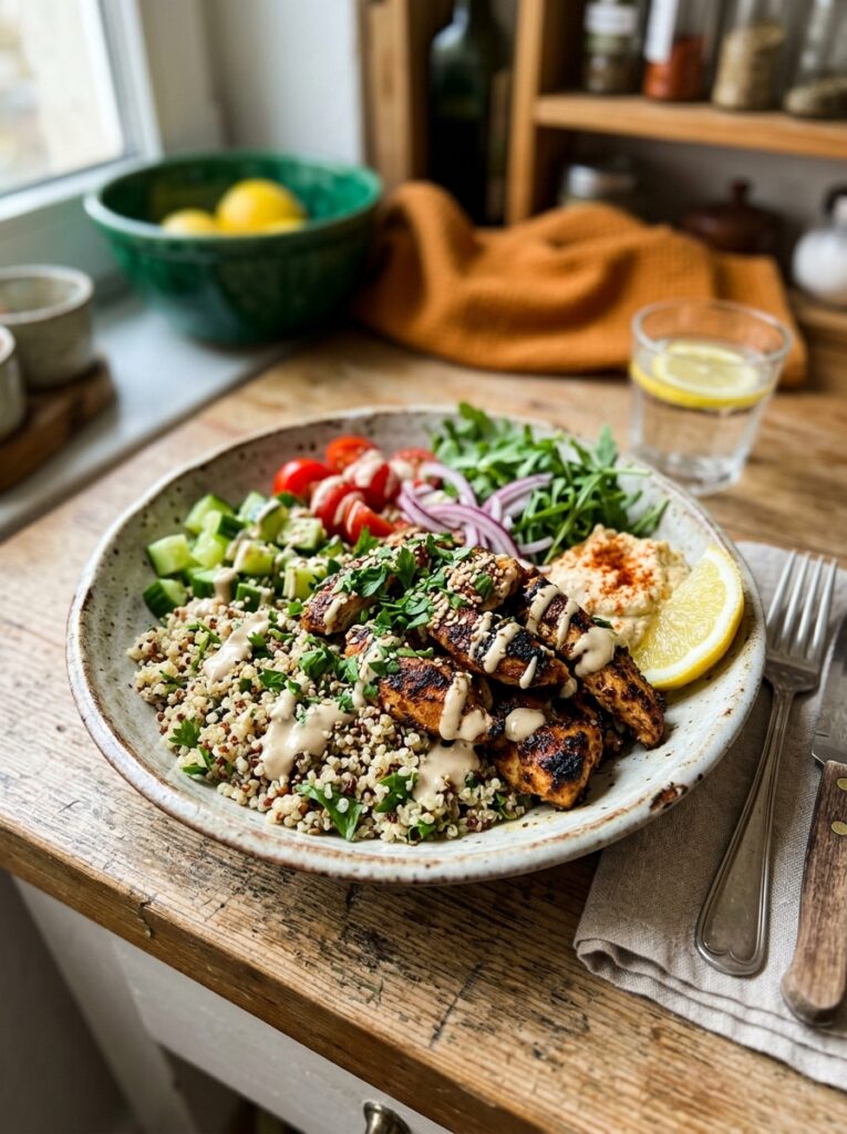 GRILLED CHICKEN SHAWARMA POWER BOWL