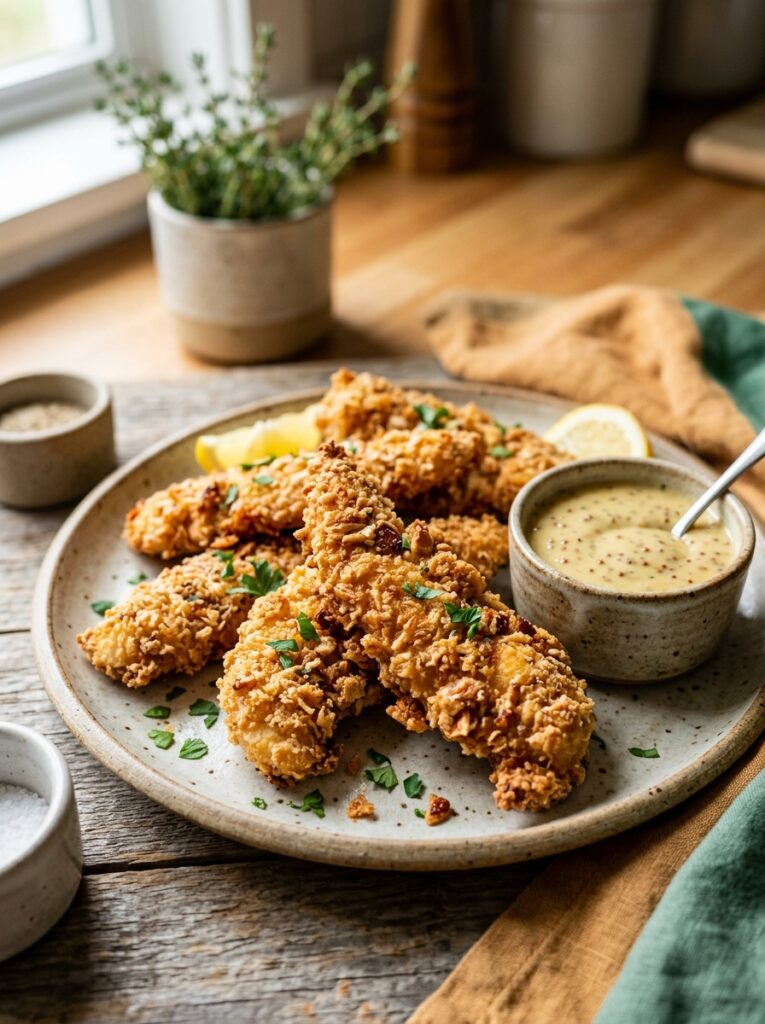 AIR FRYER CRUNCHY PARMESAN CHICKEN TENDERS